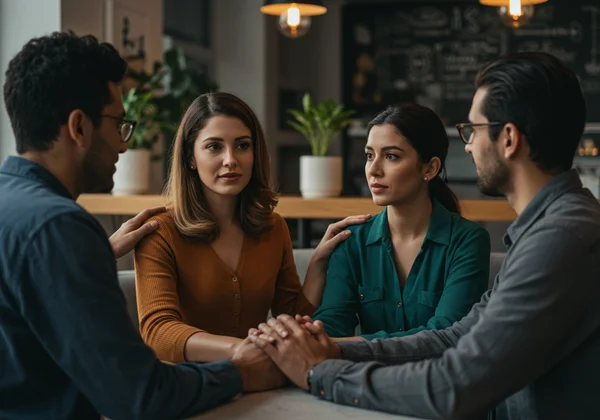 مجموعة متنوعة تدعم بعضها البعض في سياق الصحة العقلية