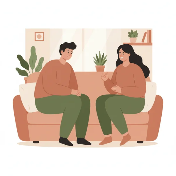 Person finding support for mental health