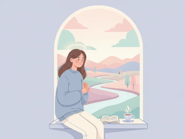 Woman reflecting thoughtfully by window